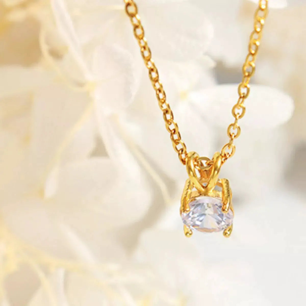 18K Gold-Plated Pendant Necklace by Partner Label