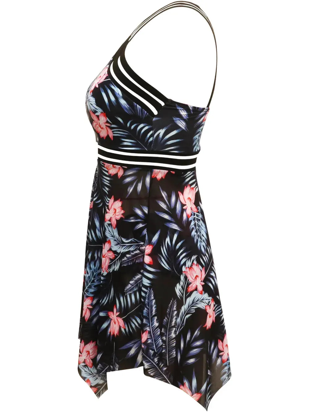 Cutout Printed Two-Piece Swim Set by Partner Label