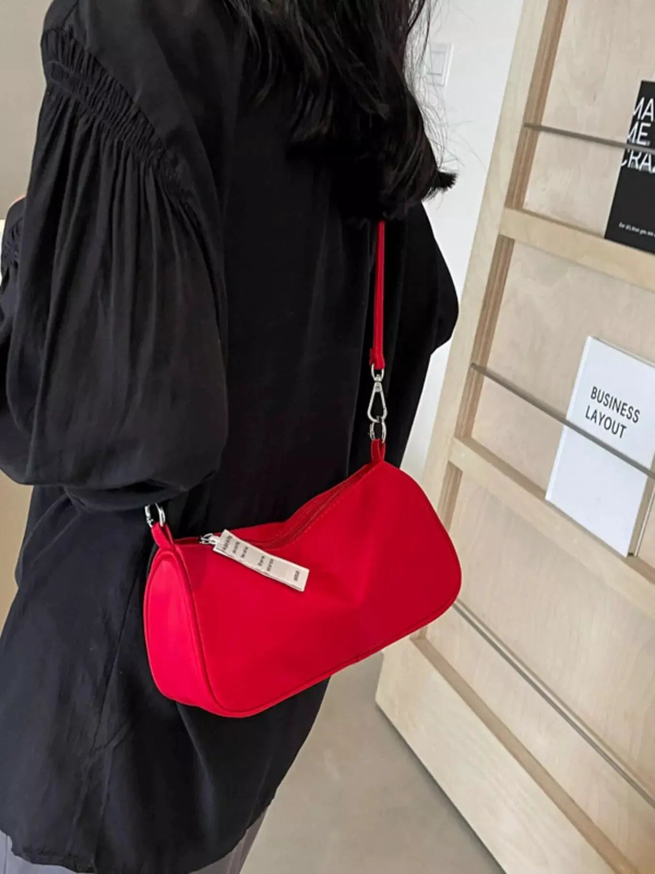 Solid Color Crossbody Bag by Partner Label