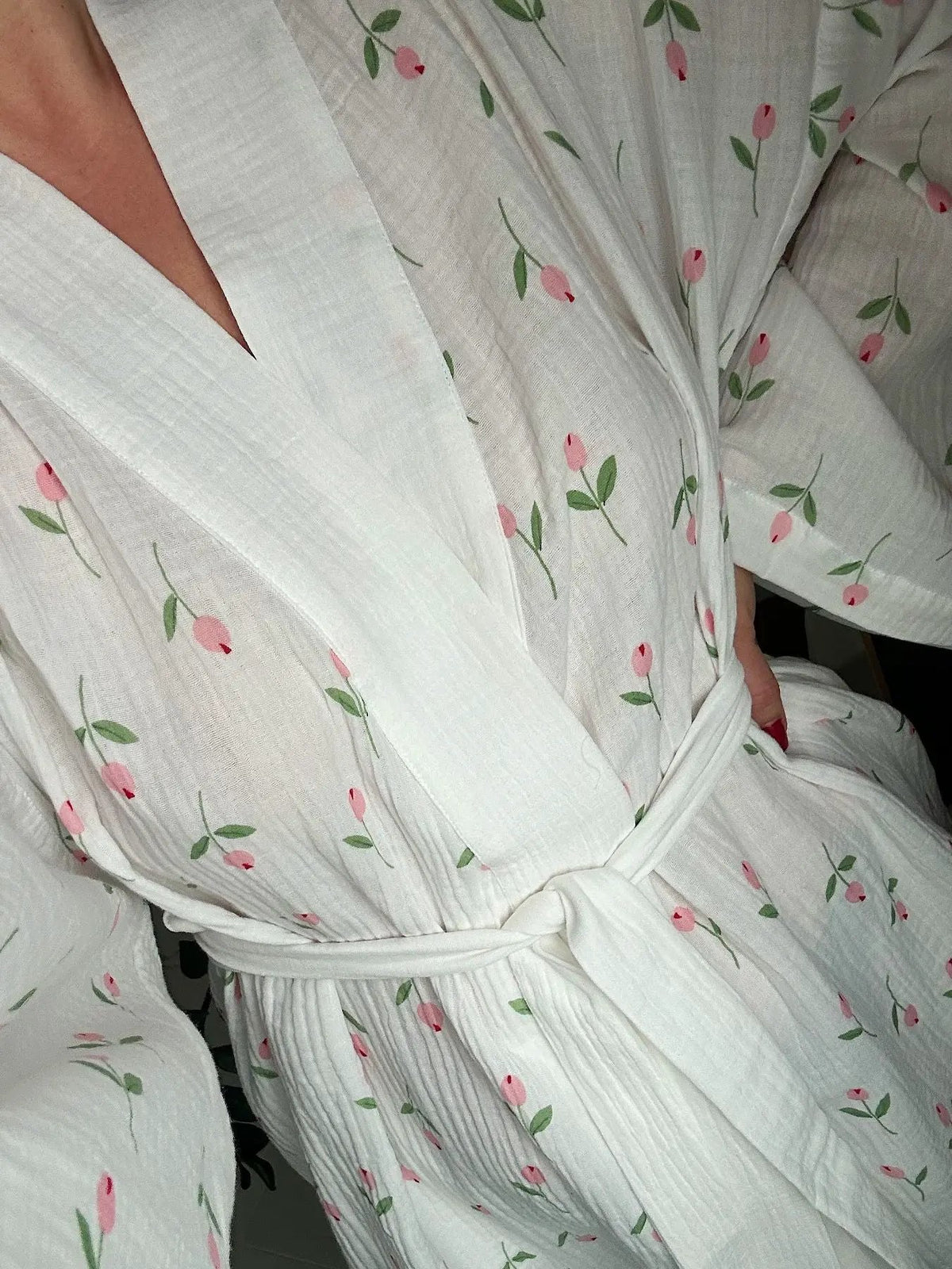 Floral Print Lightweight Lounge Nightgown by Partner Labels