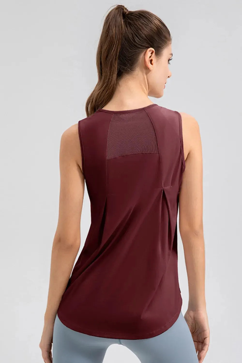 Round Neck Wide strap Active Tank by Partner Label