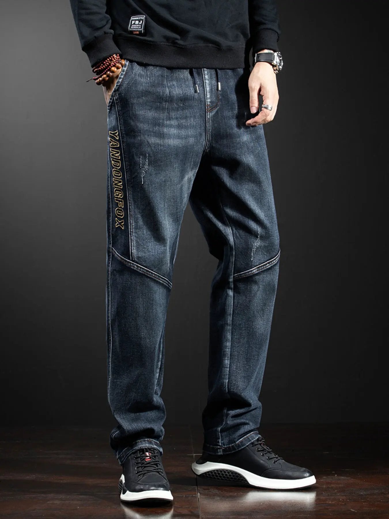 Men's Full Size Loose Fit Jeans Plus Size by Partner Label
