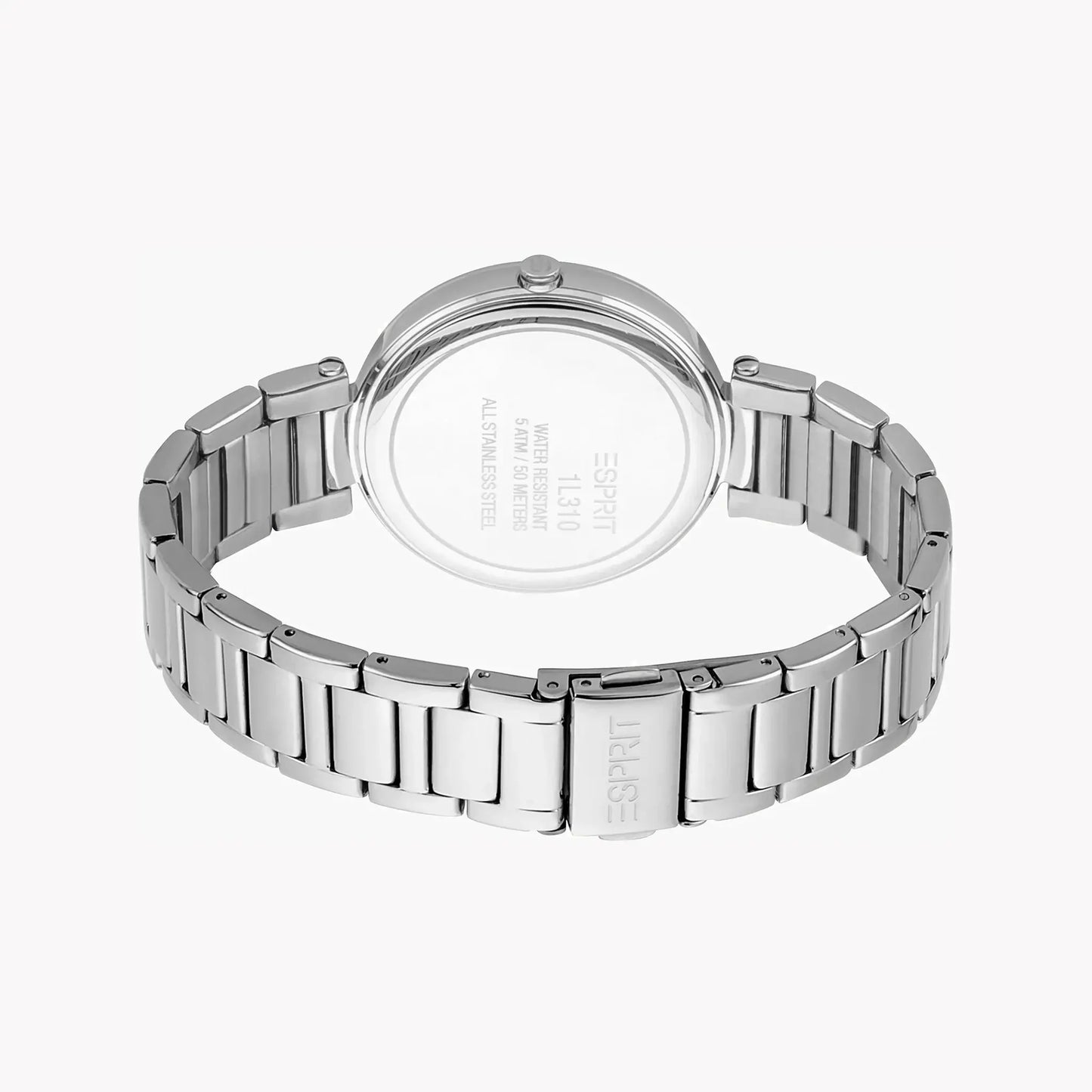 Esprit Women's Silver Stainless Steel Watch, Black Dial | Es1l100m0025 by ESPRIT