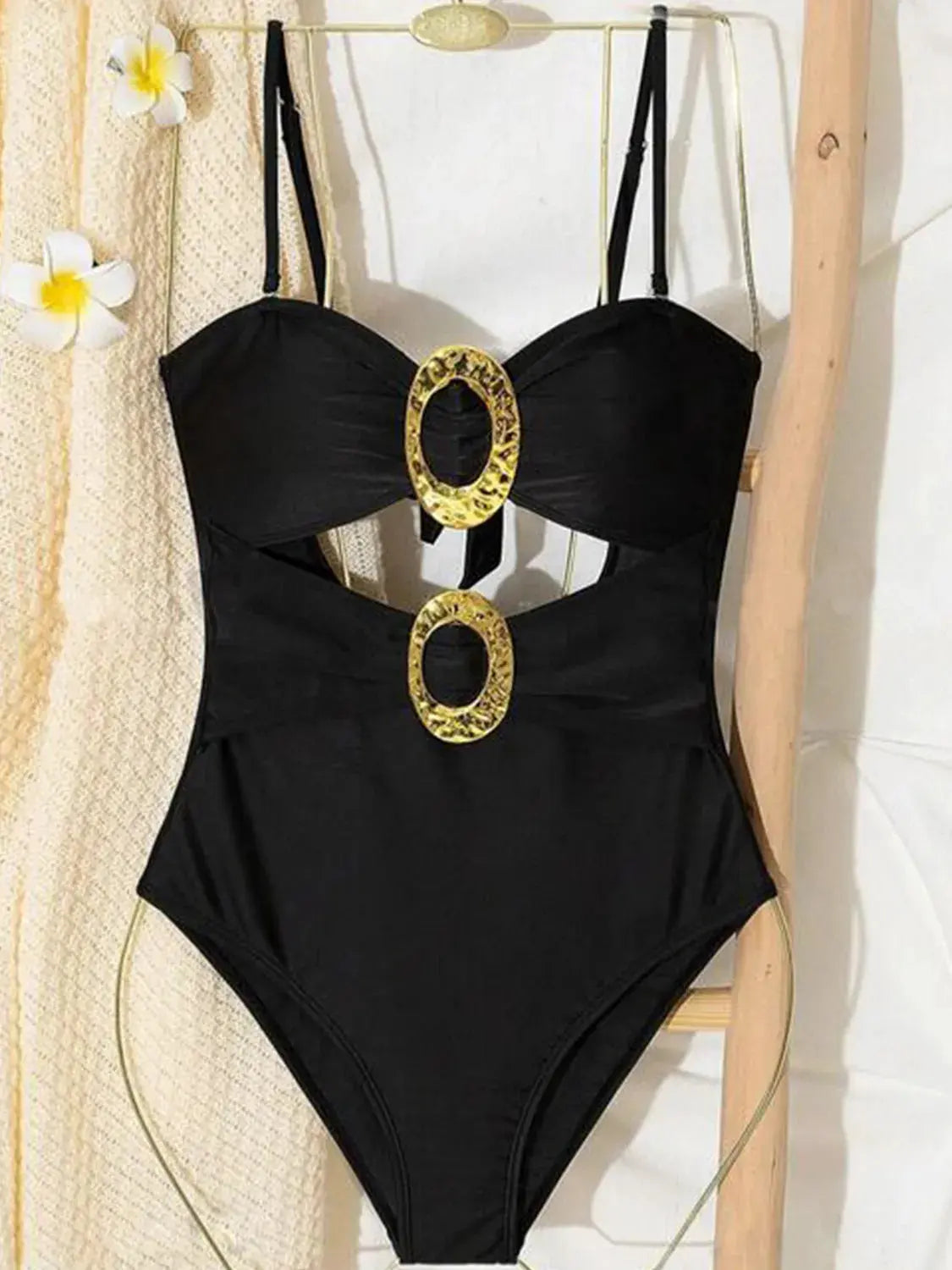 Cutout Sweetheart Neck One-Piece Swimwear by Partner Label