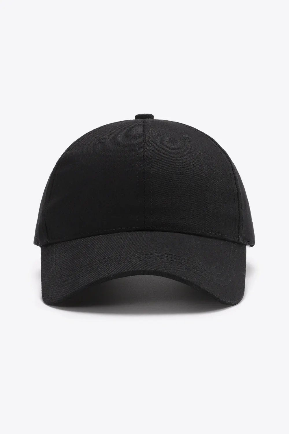 Plain Adjustable Cotton Baseball Cap by Partner Label