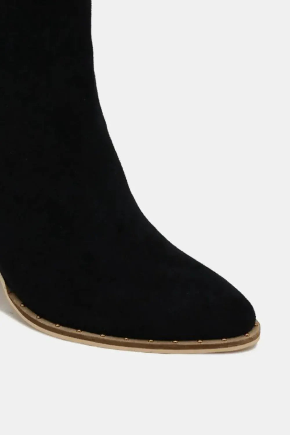 Beast Fashion Suede Point Toe Ankle Booties by Beast Fashion
