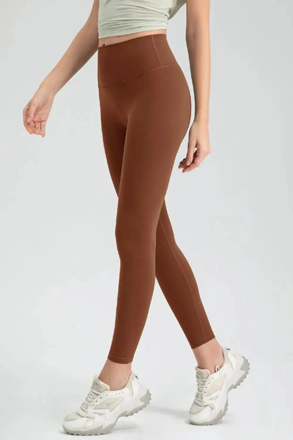 Wide Waistband High Waist Sport Leggings by Partner Label