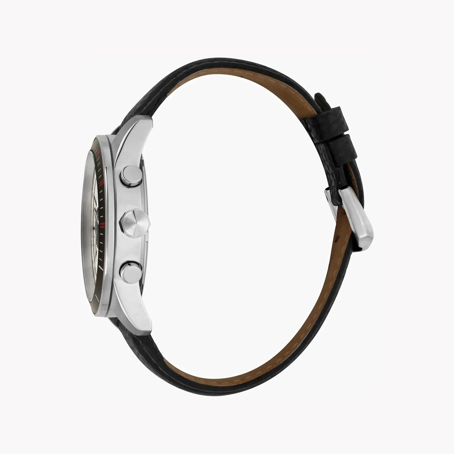 Just Cavalli Men's Black Leather Watch, Silver Dial | Jc1g166l0015 by JUST CAVALLI