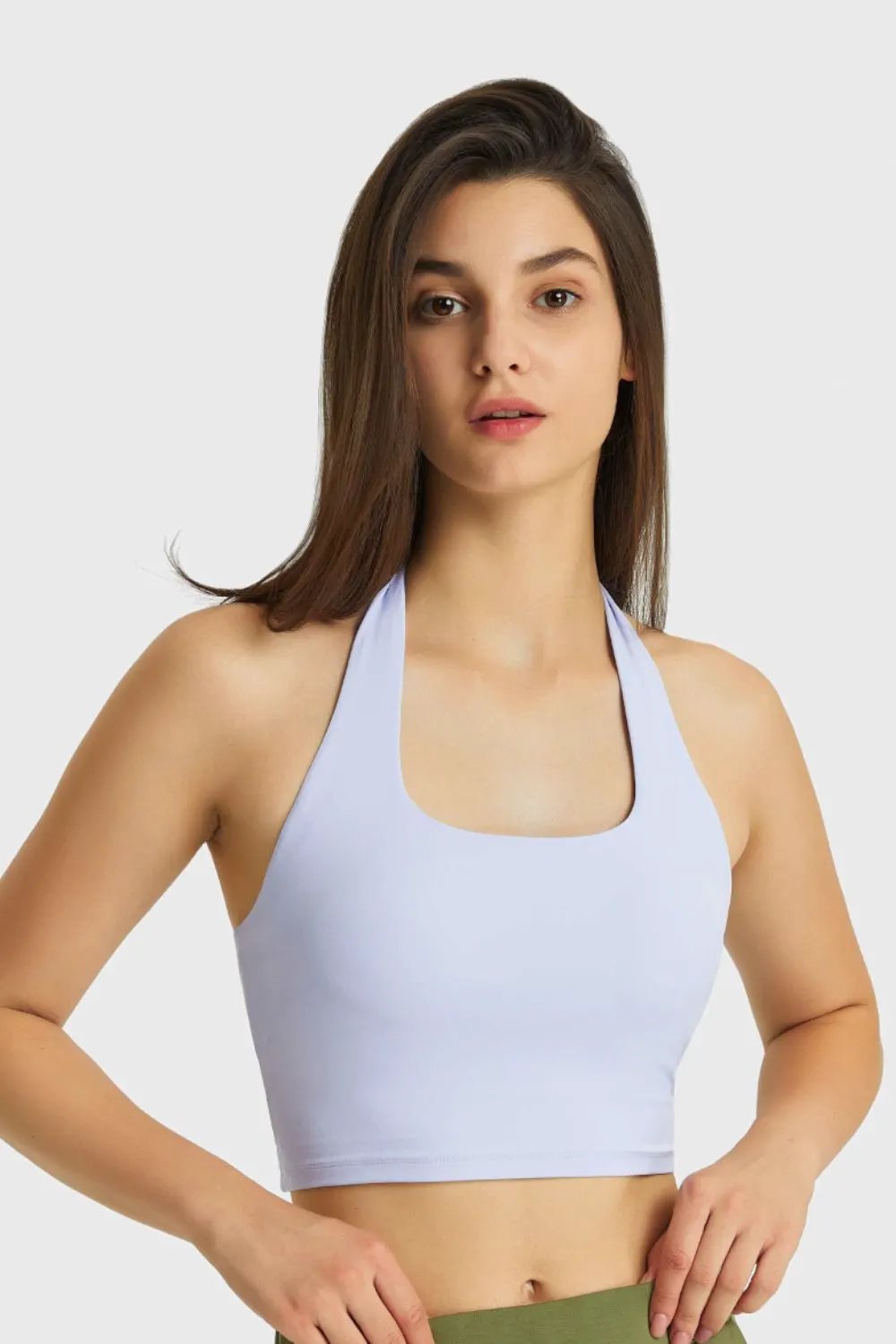 Millennia Breathable Halter Neck Sports Bra by Millennia