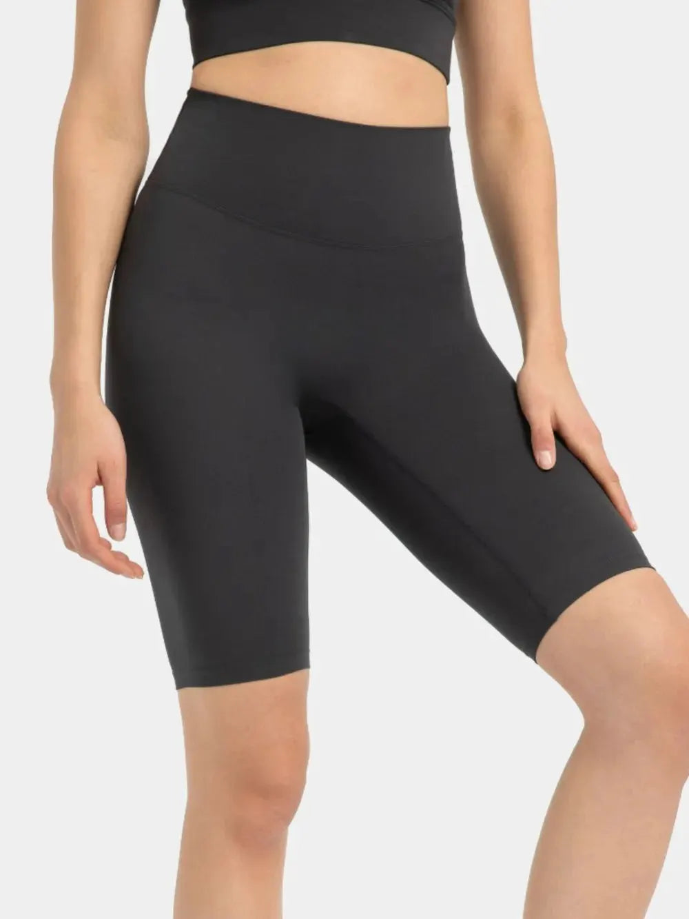 Millennia High Rise Wide Waistband Active Shorts by Millennia