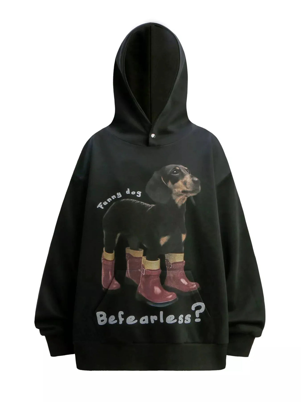 Men's Dog Graphic Long Sleeve Hoodie by Trendsi