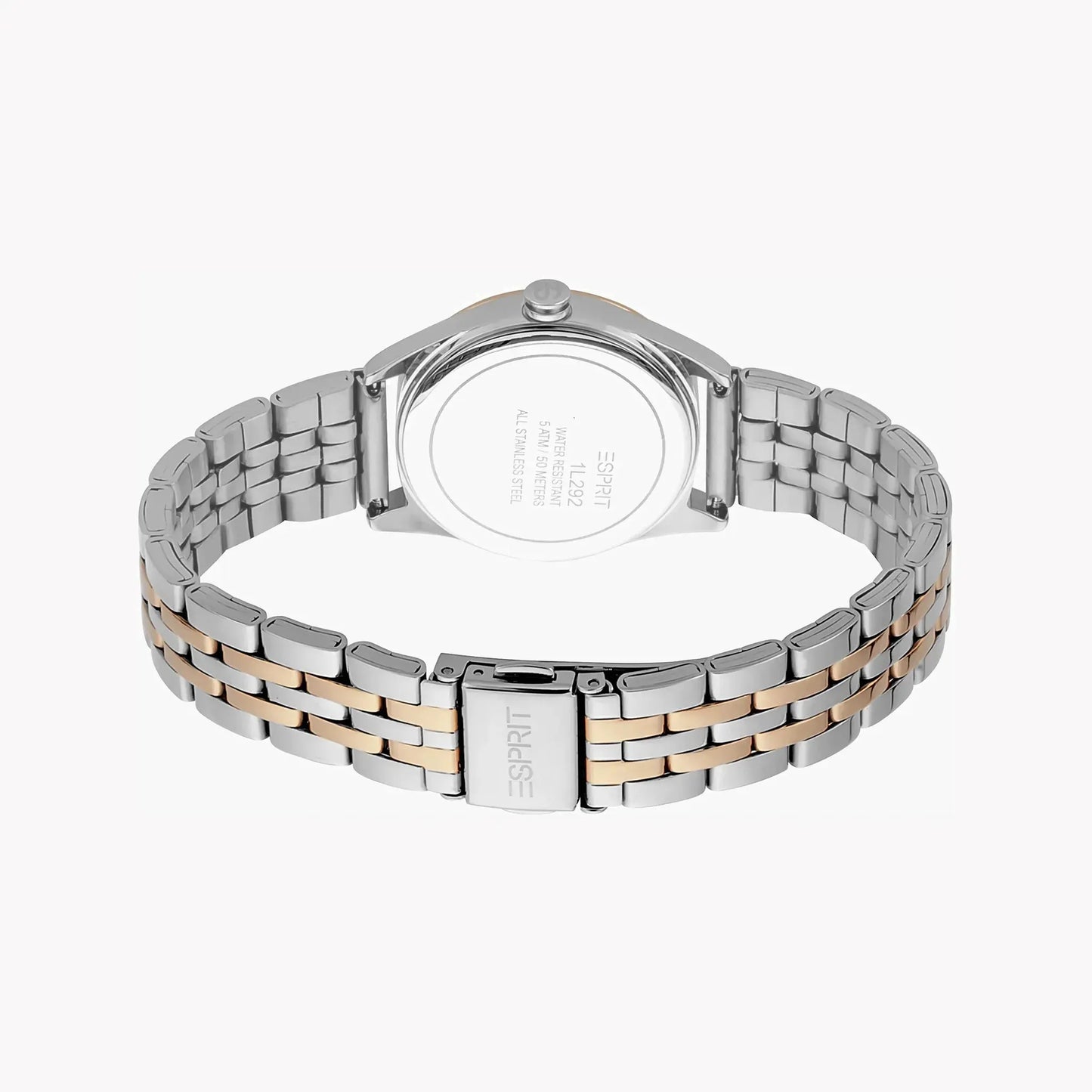 Esprit Women's Silver & Rose Gold Watch, Silver Dial | Es1l085m0065 by ESPRIT