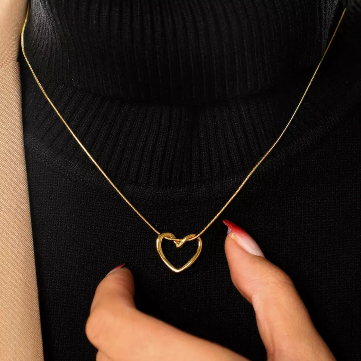 Stainless Steel Heart Necklace by Partner Label