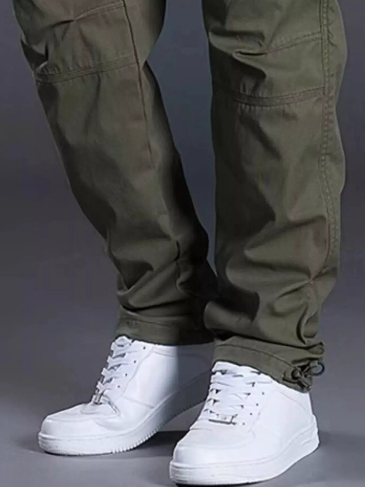 Men's Plus Size Relaxed Fit Cargo Pants by Partner Label