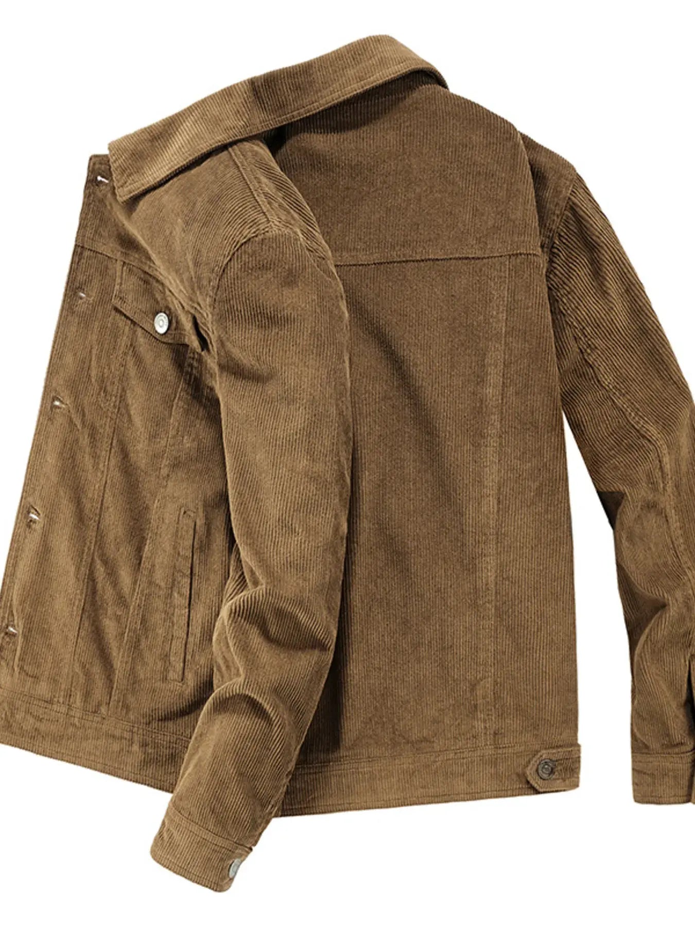 Men’s Plus Size Classic Corduroy Button‑Down Jacket | Partner Labels Selection by Partner Label