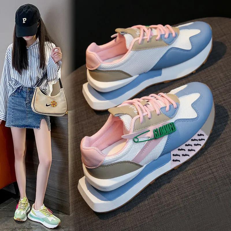 Daddy Breathable Summer Genuine Leather Thick Bottom Women's Clothing Argan Sneaker by Maiden-Art