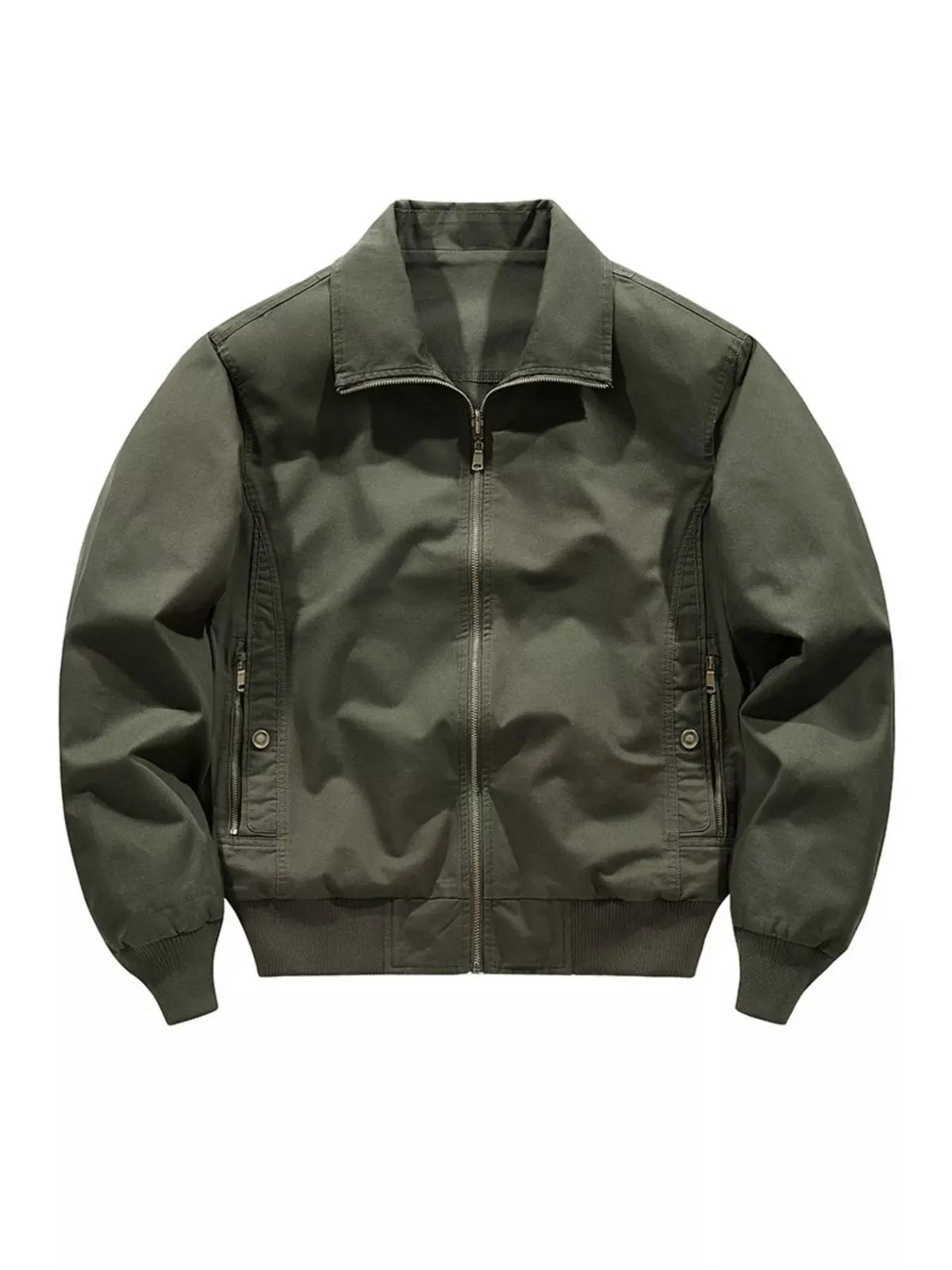 Men's Plus Size Casual Zip Up Jacket by Partner Label
