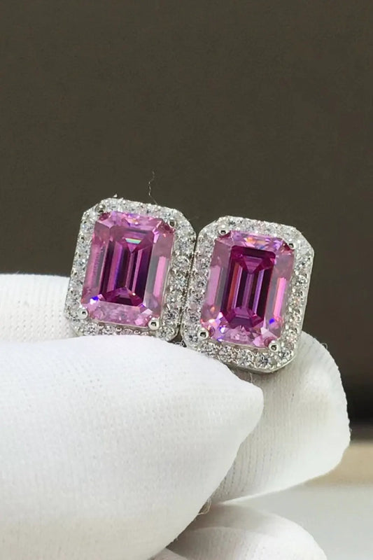Shiny and Elegant 2 Carat Moissanite Stud Earrings by Partner Label