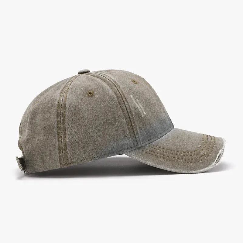 Distressed Washed Adjustable Baseball Cap by Partner Label