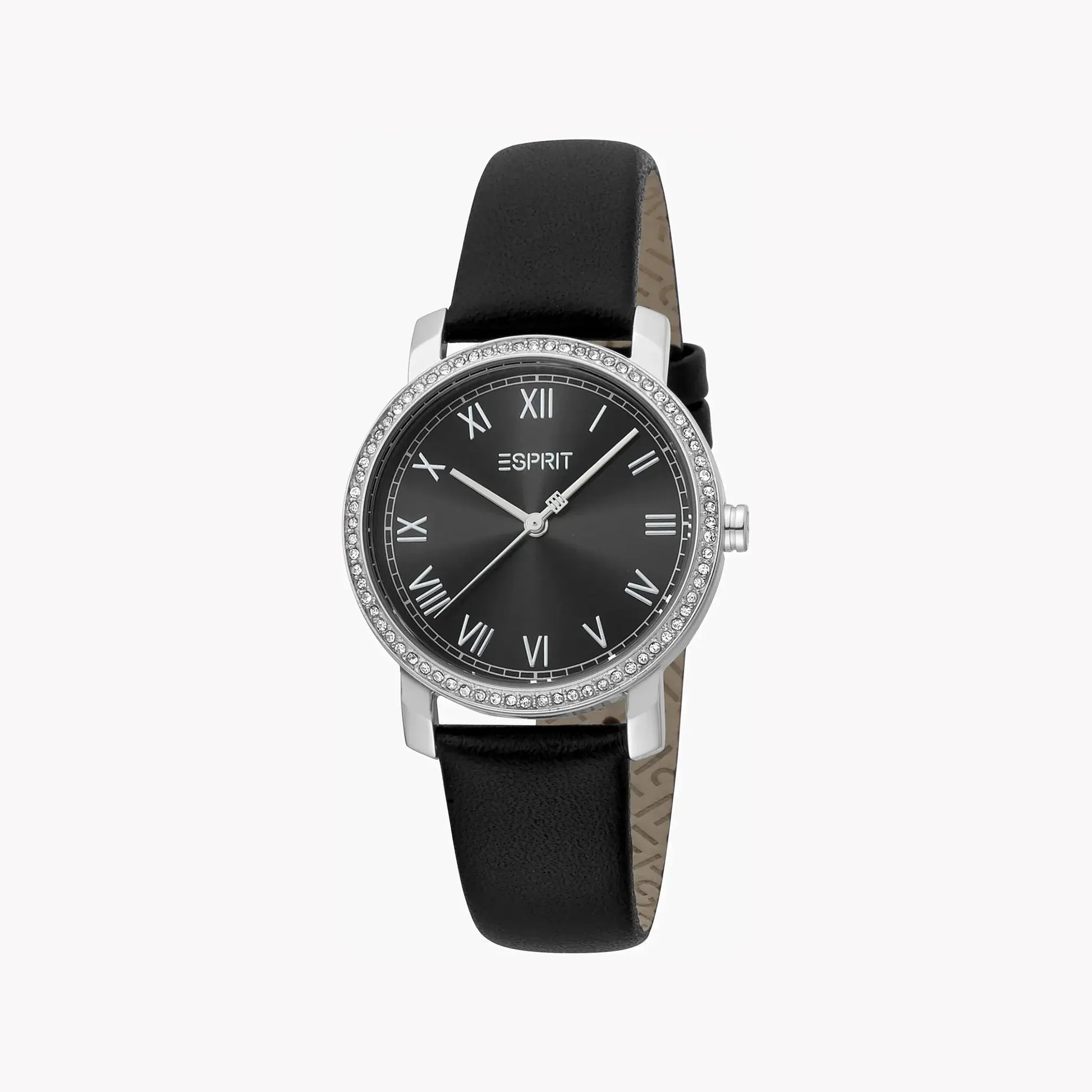 Esprit Women's Black Leather Watch, Black Dial | Es1l183m0015 by ESPRIT