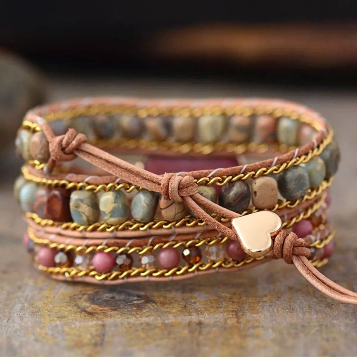 Crystal Bead Bracelet by Partner Label