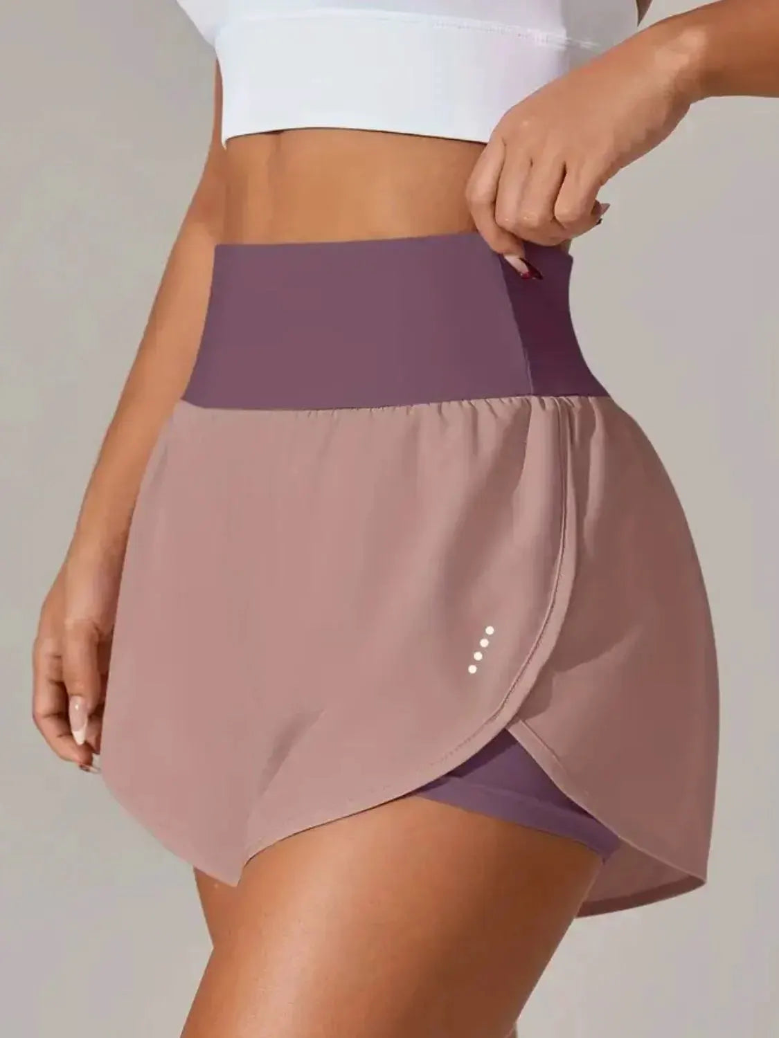 Pocketed High Waist Active Shorts by Partner Label