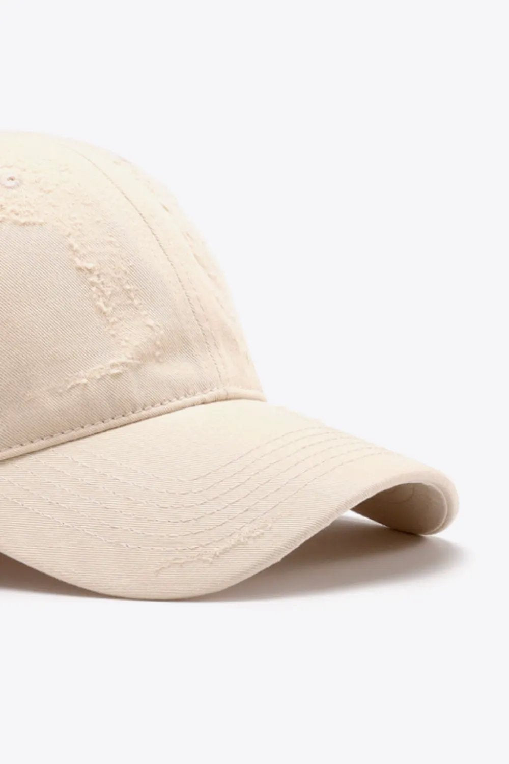 Distressed Adjustable Baseball Cap by Partner Label