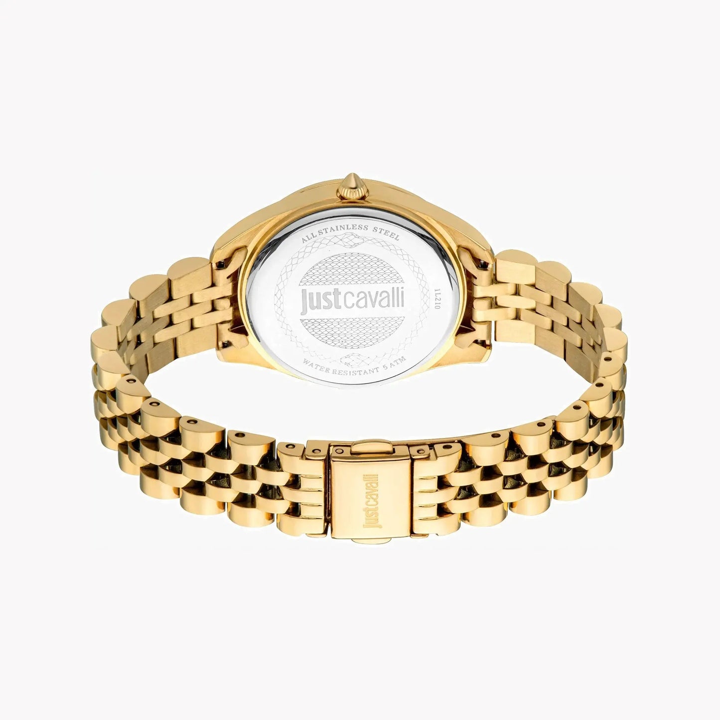 Just Cavalli Women's Gold Stainless Steel Watch, Silver Dial | Jc1l210m0455 by JUST CAVALLI