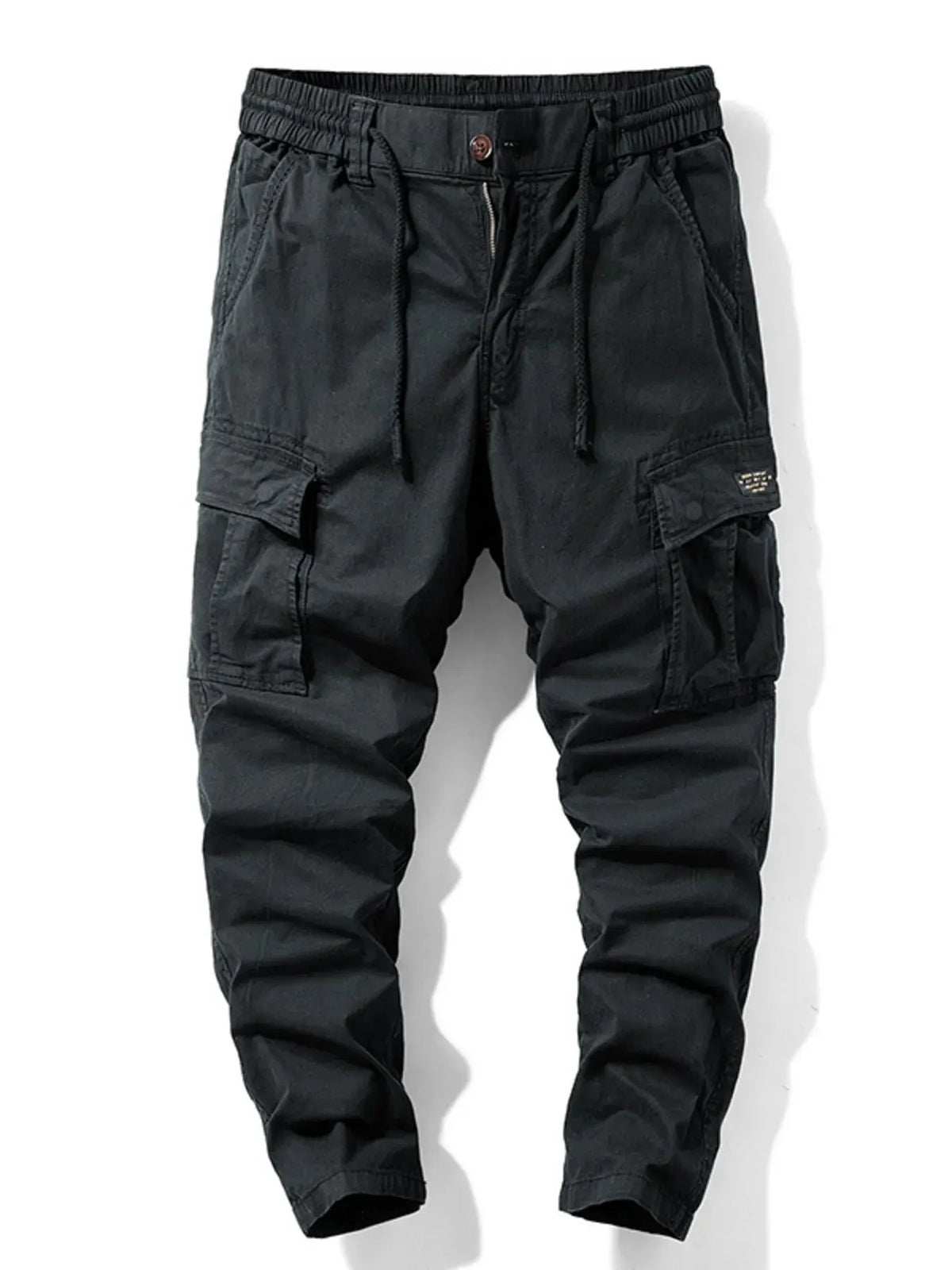 Men's Cargo Pants with Drawstring Waist by Trendsi