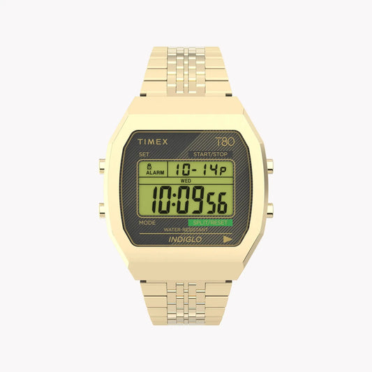Timex Unisex Gold Tone Stainless Steel Watch, Black Lens | Tw2v74300 by TIMEX