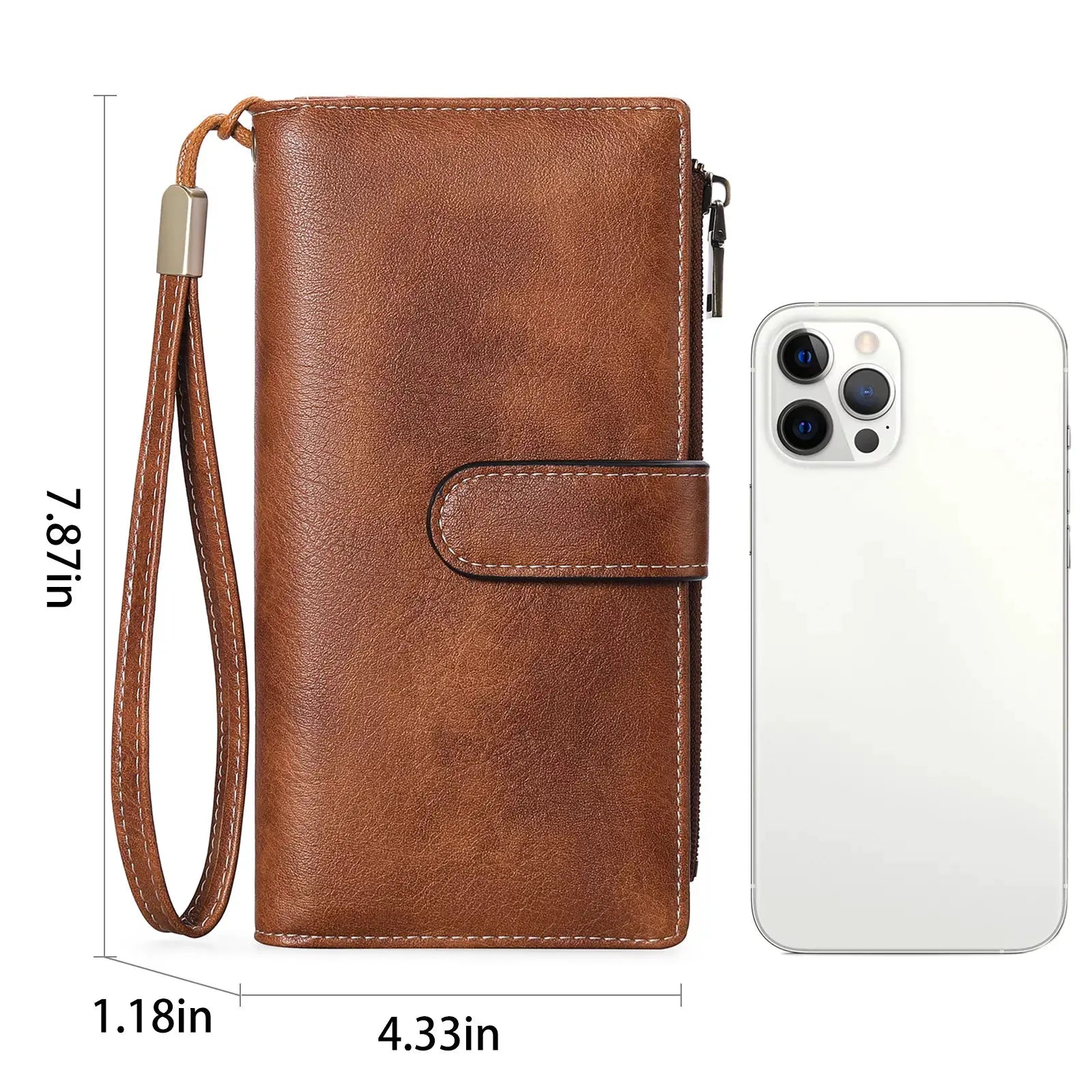 Vintage Style Leather Wallet by Partner Label