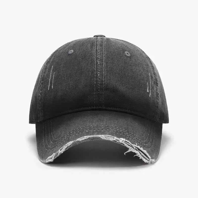 Distressed Washed Adjustable Baseball Cap by Partner Label