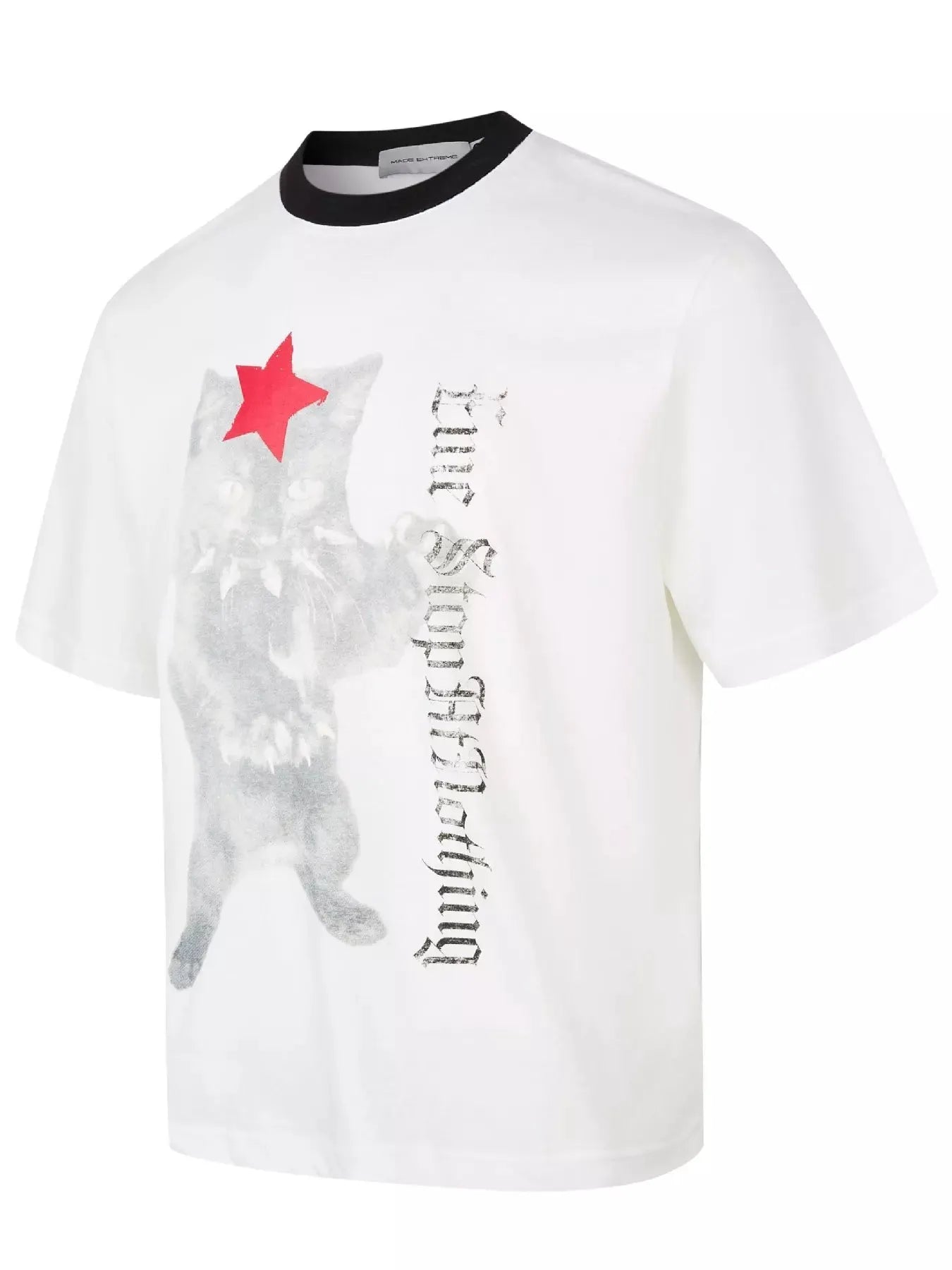 Men's Cat Star Graphic Short Sleeve T-Shirt by Trendsi