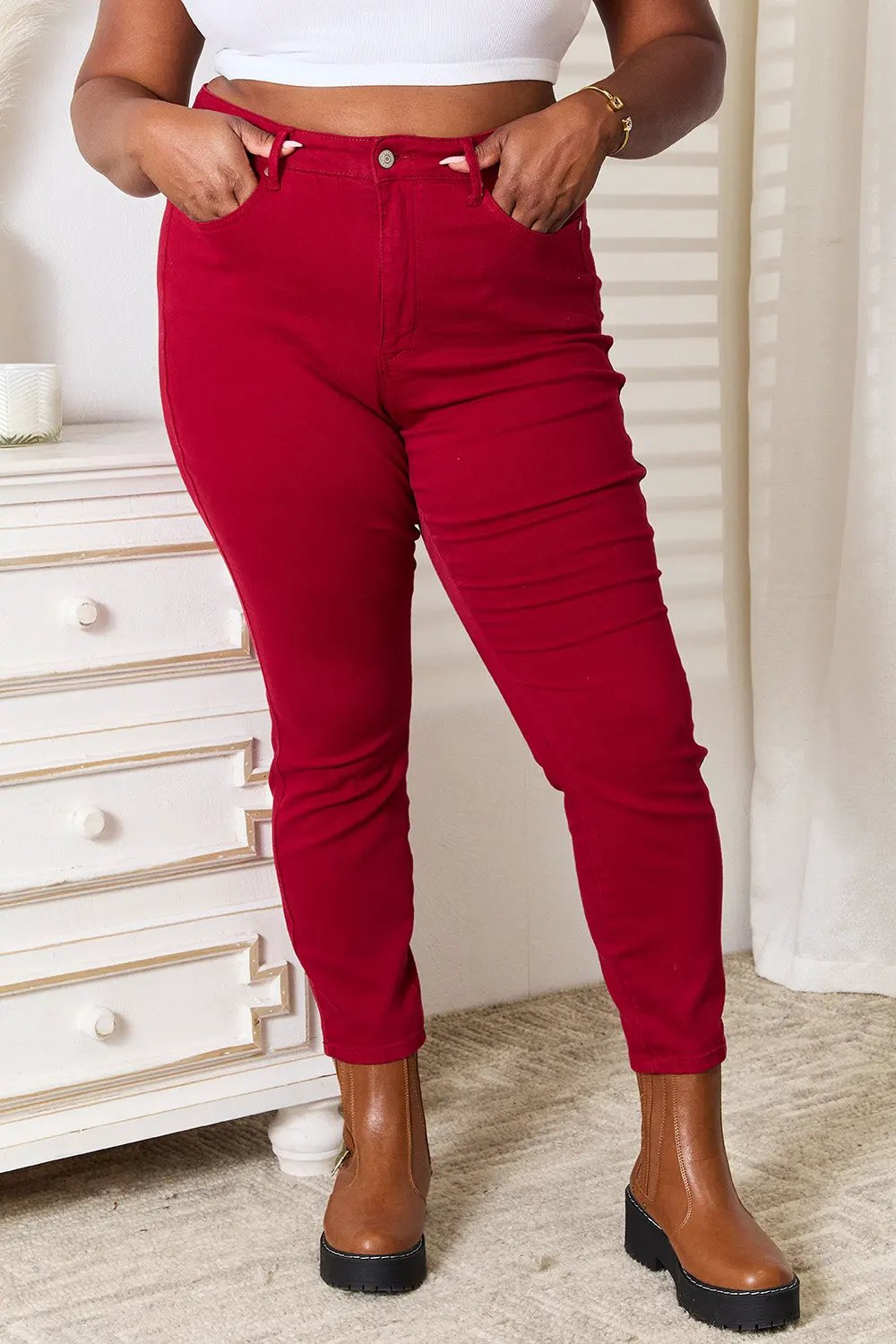 Judy Blue Full Size High Waist Tummy Control Skinny Jeans by Judy Blue