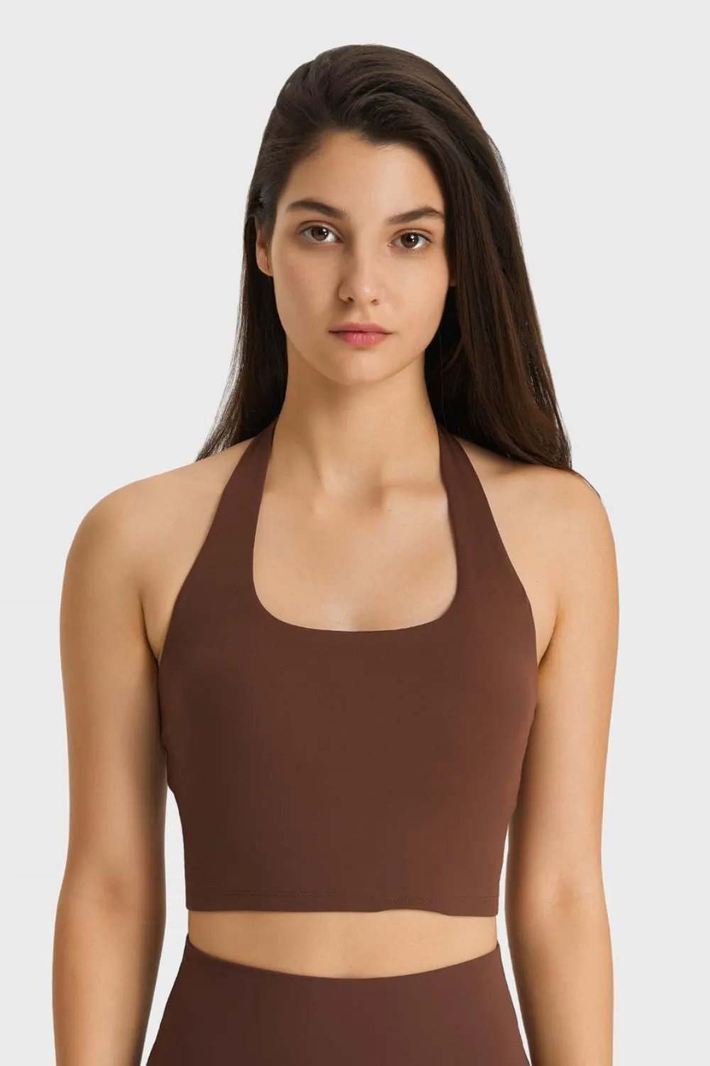Millennia Breathable Halter Neck Sports Bra by Millennia