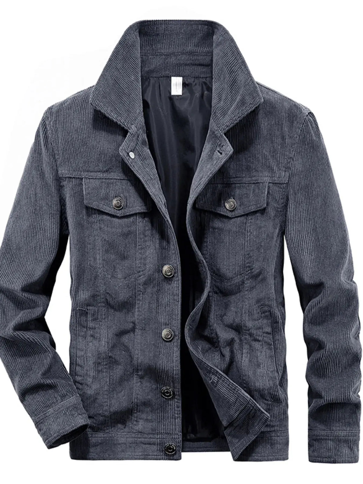 Men’s Plus Size Classic Corduroy Button‑Down Jacket | Partner Labels Selection by Partner Label