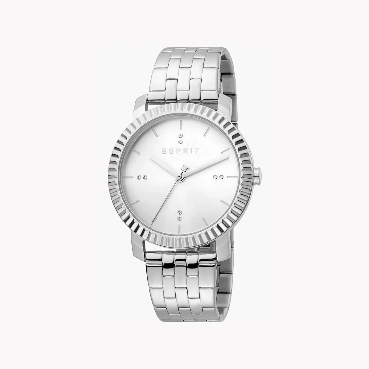 Esprit Women's Silver Stainless Steel Watch, Silver Dial | ES1L185M0045 by ESPRIT