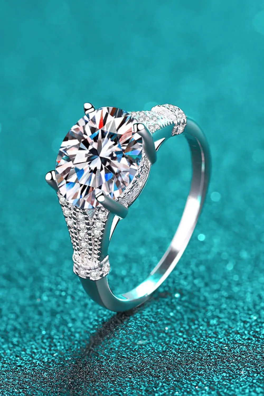 Unpredictable Day 3 Carat Moissanite Ring by Partner Label