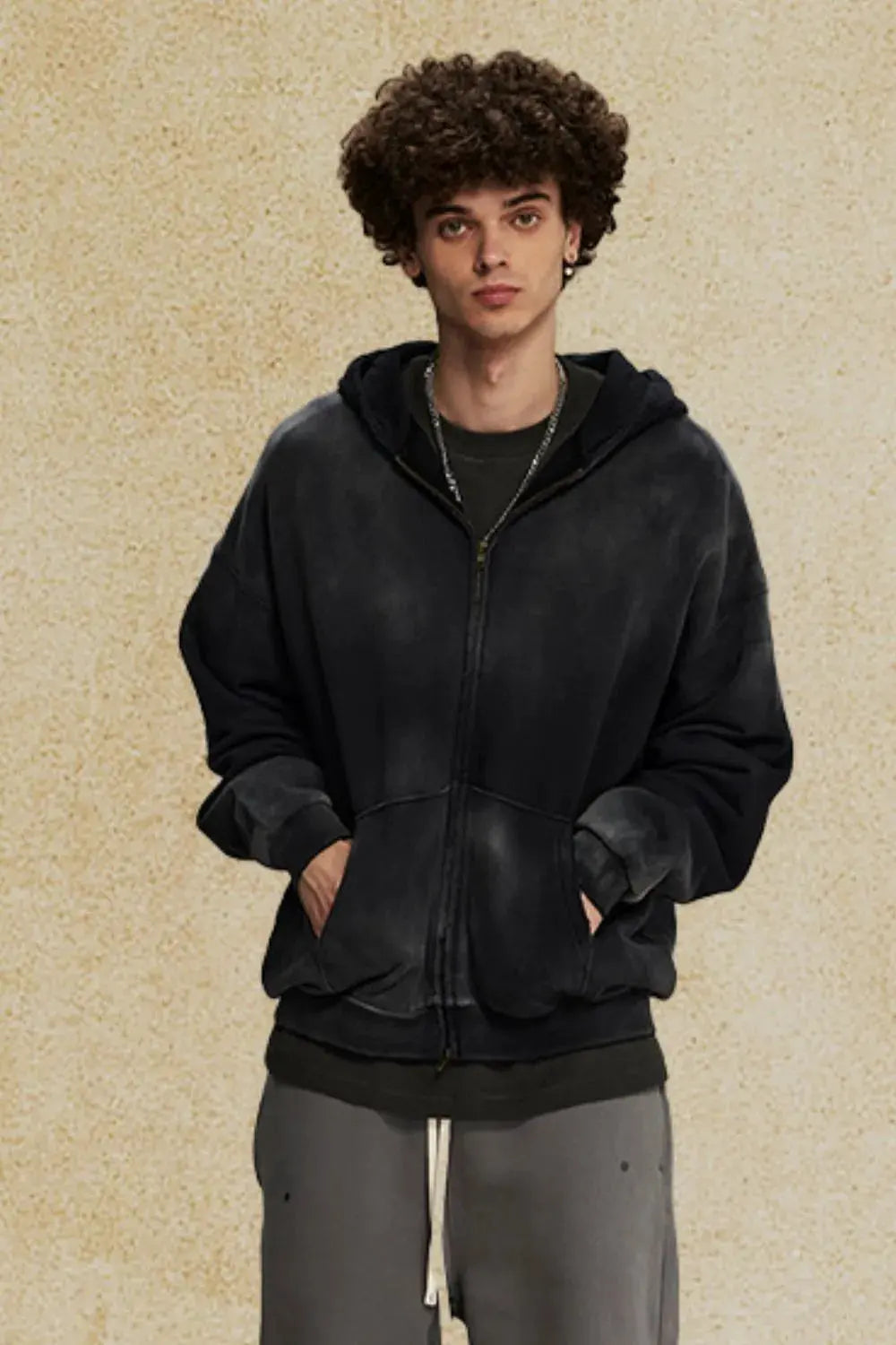 Men's Gradient Zip Up Hoodie by Partner Label