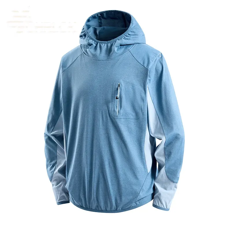 Unisex Quick-Dry Sun Protection Hiking Hoodie Jacket by Vimost Shop