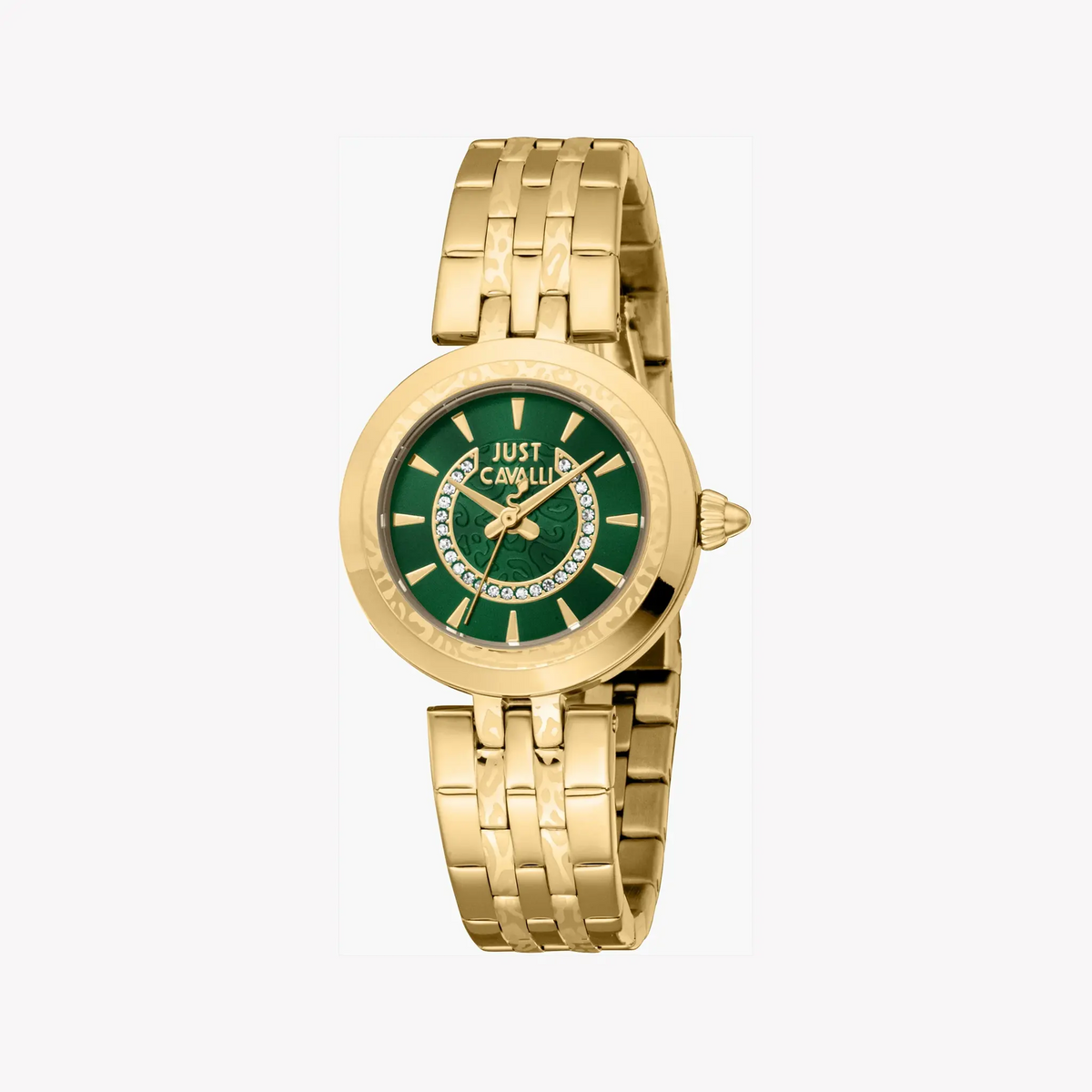 Just Cavalli Women's Gold Watch, Dark Green Dial | Jc1l314m0065 by JUST CAVALLI