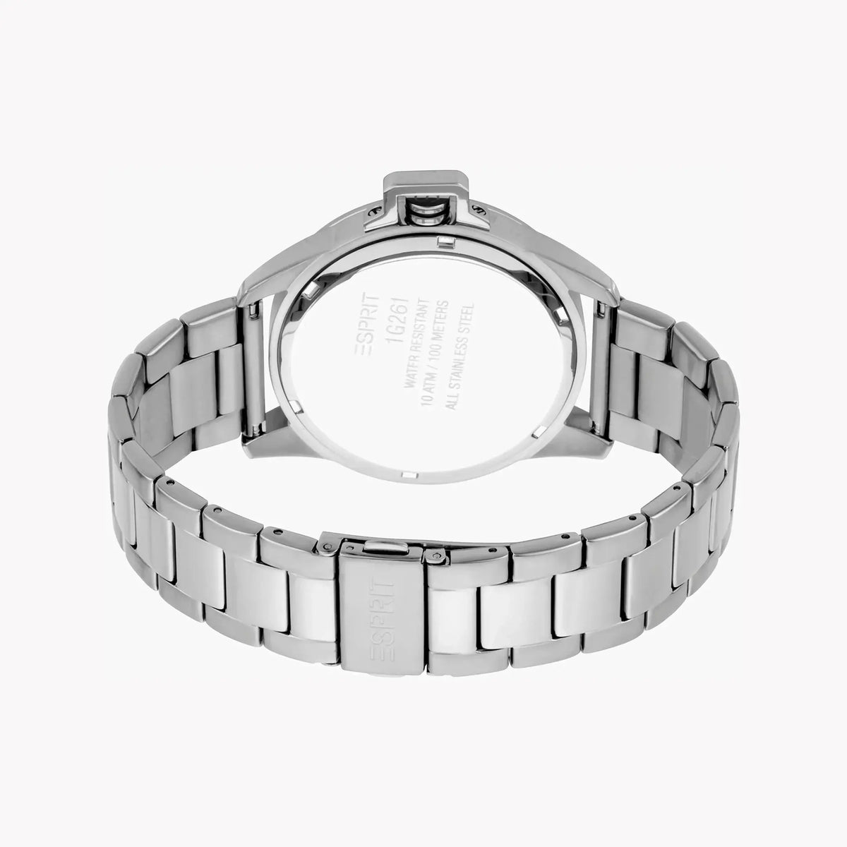 Esprit Men's Silver Stainless Steel Watch, Black Dial | Es1g005m0045 by ESPRIT