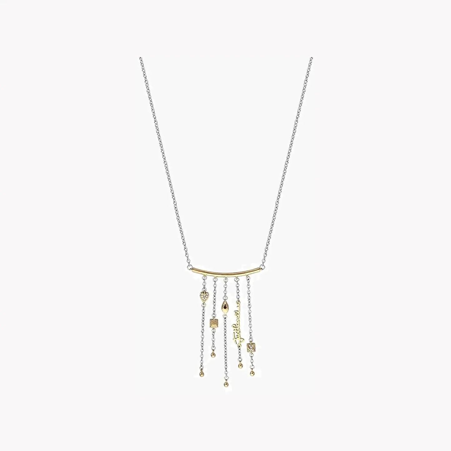 Just Cavalli Women's Silver Brass Necklace, Silver & Gold | Jcnl00620400 by JUST CAVALLI
