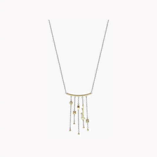 Just Cavalli Women's Silver Brass Necklace, Silver & Gold | Jcnl00620400 by JUST CAVALLI