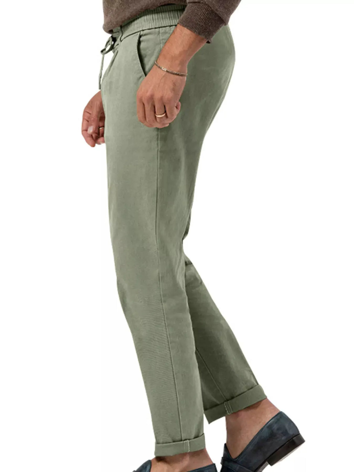 Men's Full Size Casual Drawstring Pants Plus Size by Trendsi