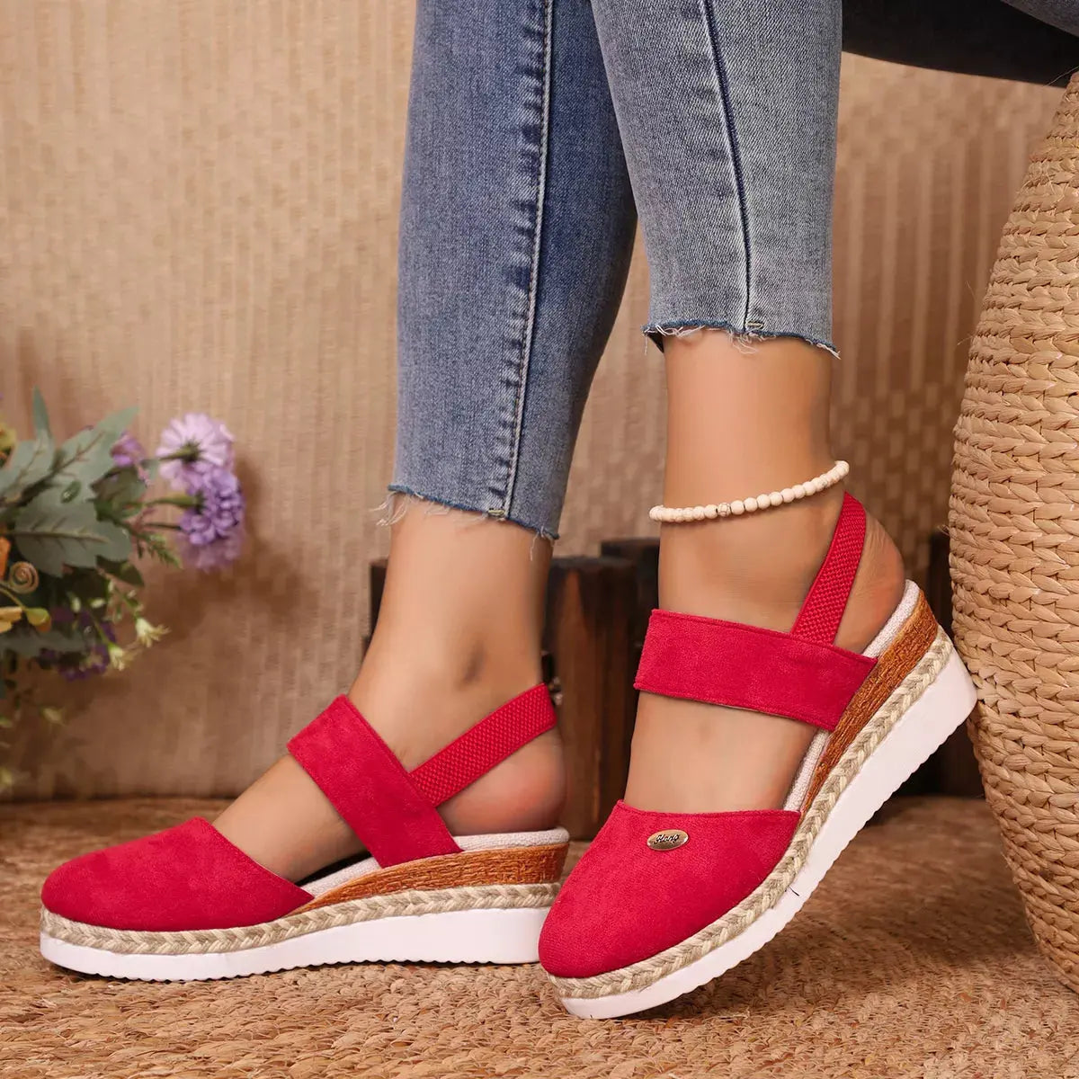 Espadrille Wedge Sandals with Ankle Strap | Partner Labels Selection by Partner Label