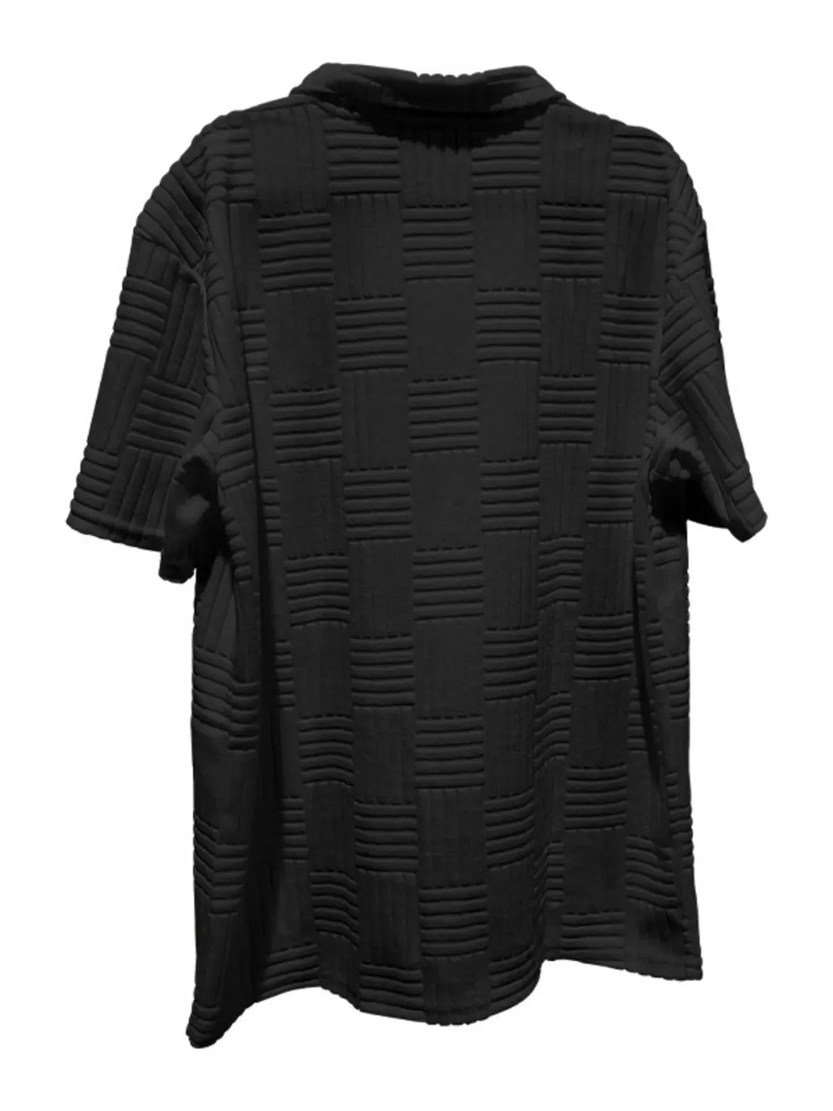 Men's Full Size Button Up Short Sleeve Top and Shorts Set Plus Size by Trendsi