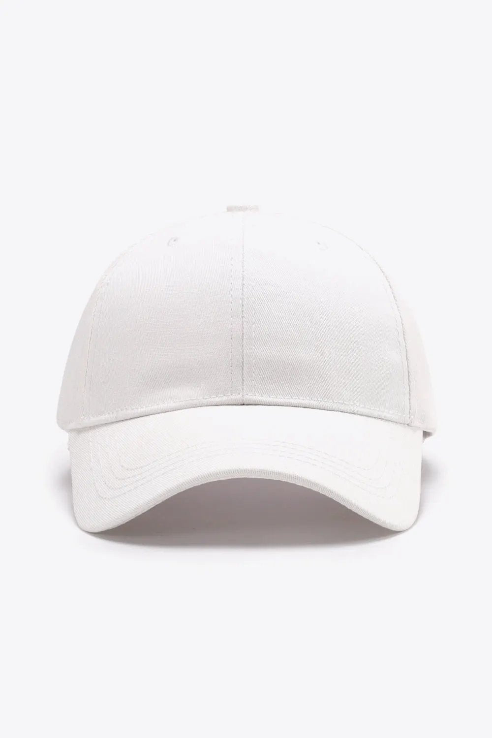 Plain Adjustable Cotton Baseball Cap by Partner Label