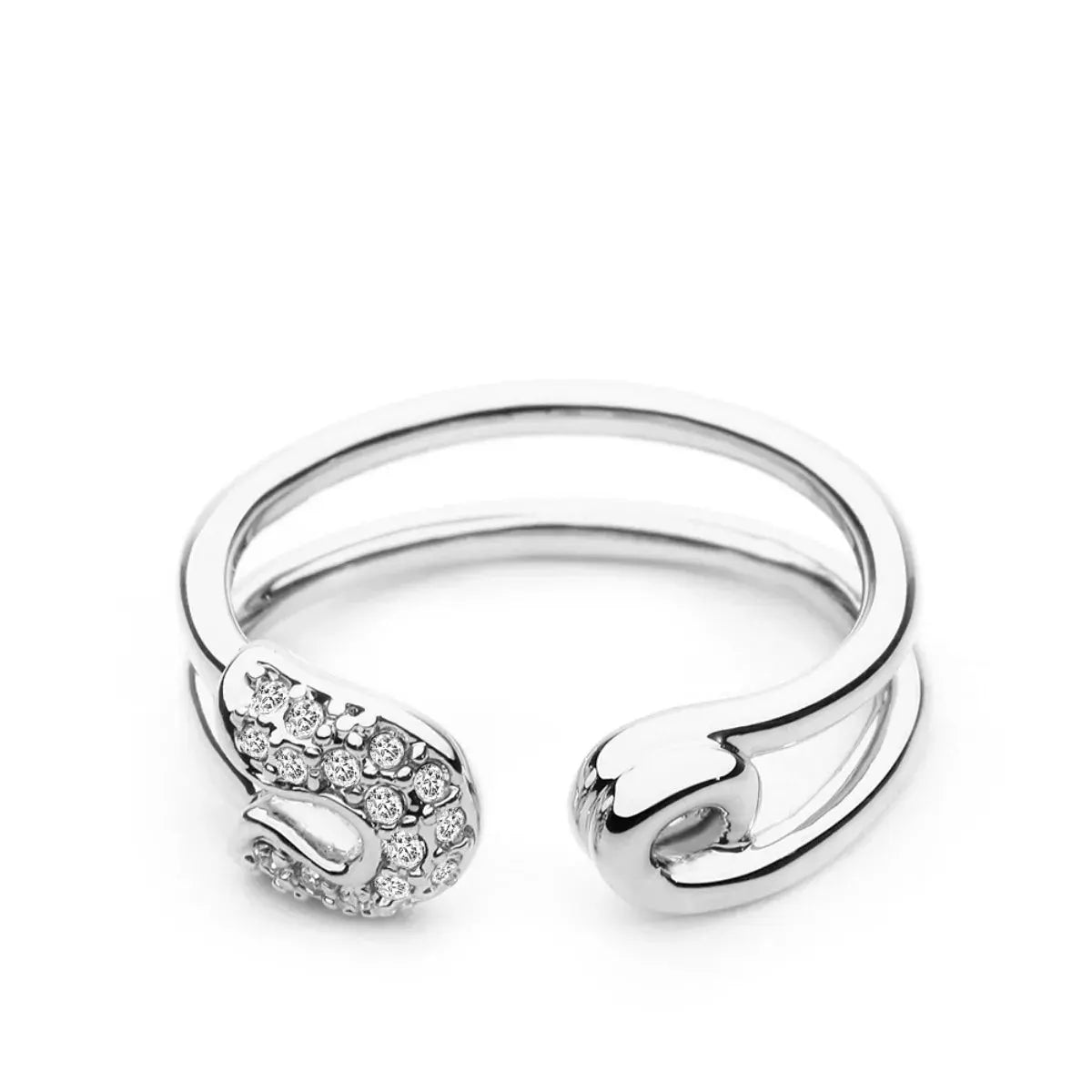 Zircon Double Band Open Ring by Partner Label