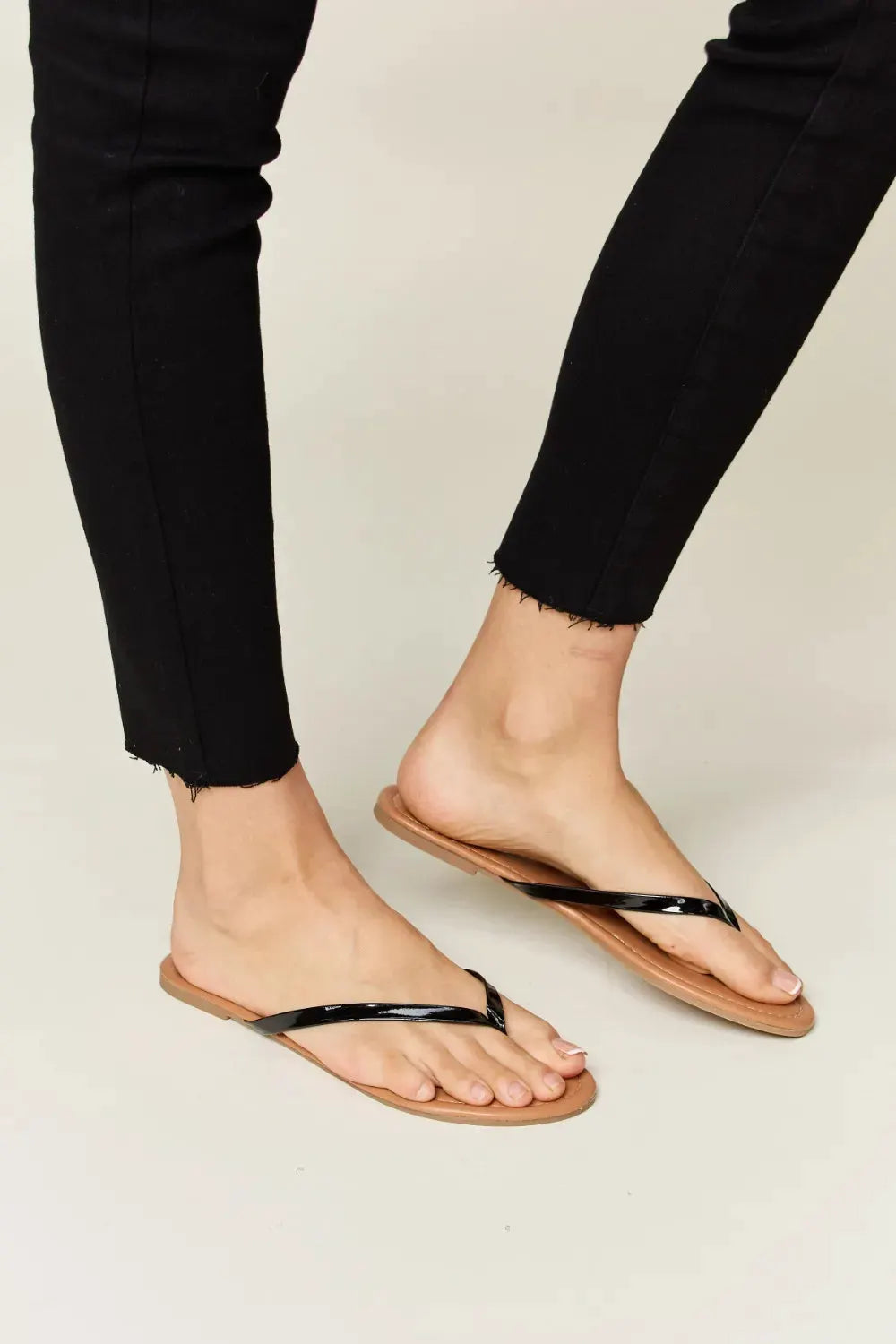 WILD DIVA PU Leather Open Toe Sandals by WILD DIVA